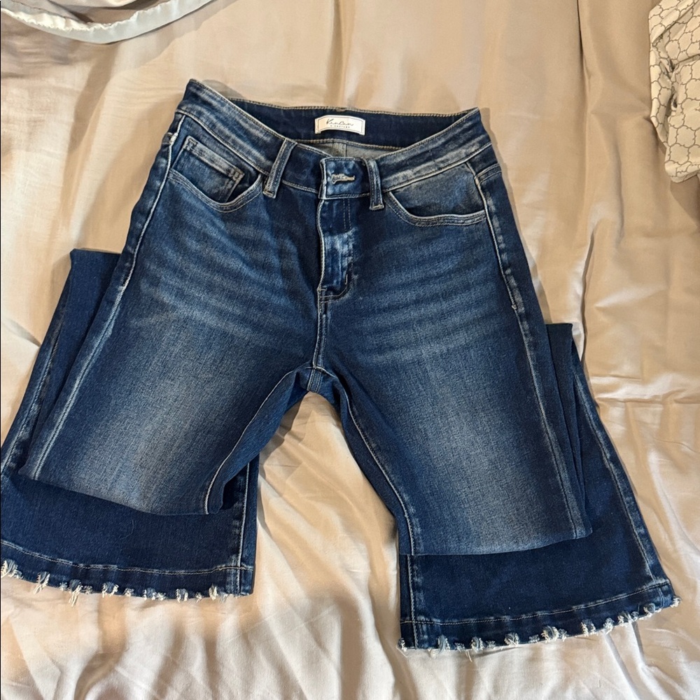 KanCan Dark Blue Flare Jeans